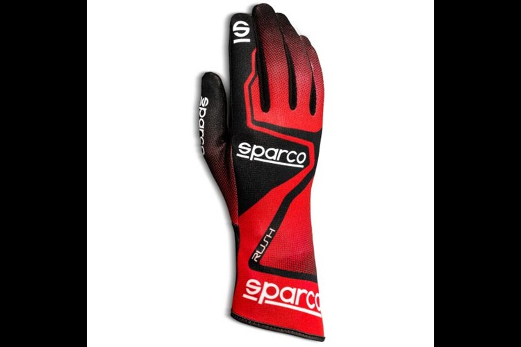 Karting Gloves Sparco Rush red/black